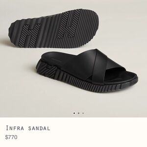 Hermes men’s infra sandal worn once for 30 minutes size 44 100% authentic